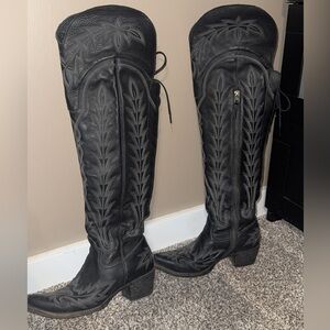 Black Over the Knee Boots